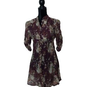 Boho sheer summer dress sz m